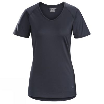 Tee Arc'teryx Mentum Manga Corta Mujer Negras - Chile NOB947016